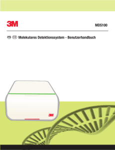 DE Molekulares Detektionssystem - Benutzerhandbuch MDS100