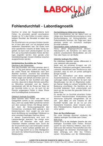 Fohlendurchfall - Labordiagnostik
