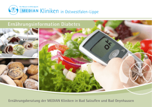 Ernährungsinformation Diabetes