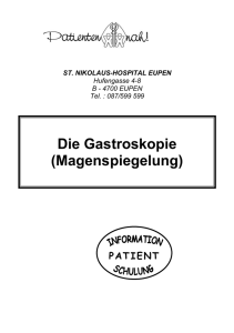 Die Gastroskopie - St. Nikolaus