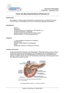 Tumor der Bauchspeicheldrüse (Pankreas) (1)
