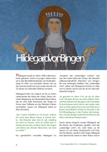 Klosterheilkunde - Hildegard von Bingen