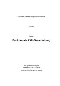 Funktionale XML