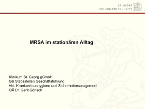 MRSA im stationären Alltag