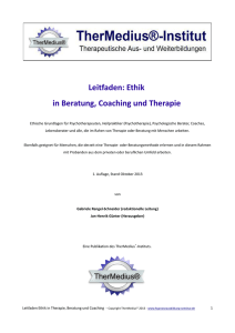 Ethik in Beratung, Coaching und Therapie - Hypnose
