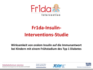 Fr1da-Insulin- Interventions