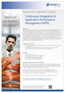 Continuous Integration & Application Performance Management