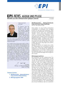 EPI- NEWS AGOGIK UND PFLEGE