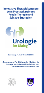 Urologie im Dialog - Universitätsklinikum Ulm