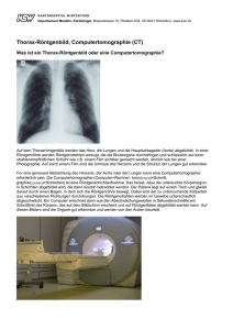Thorax-Röntgenbild, Computertomographie (CT)