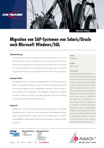 Migration von SAP-Systemen von Solaris/Oracle nach Microsoft