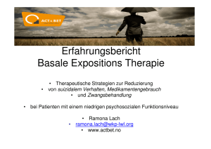 Erfahrungsbericht Basale Expositions Therapie - LWL