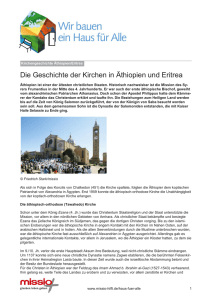 Die Geschichte der Kirchen in Äthiopien und Eritrea