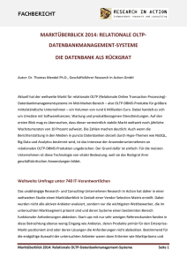 Relationale OLTP-Datenbankmanagement-Systeme