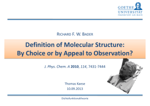 Definition of Molecular Structure: By Choice or by Appeal to