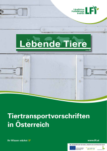 Tiertransportvorschriften in Österreich