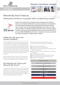 Microsoft SQL Server Check-up