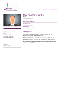 Mag. Peter Martin Schäfer