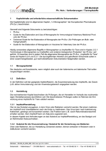 AW-Merkblatt Ph. Helv. / Anforderungen / Tierimpfstoffe