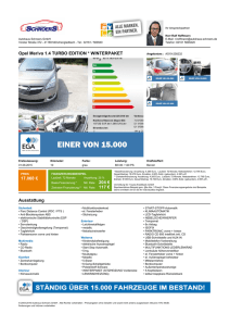 Opel Meriva 1.4 TURBO EDITION * WINTERPAKET 17.060 € 204