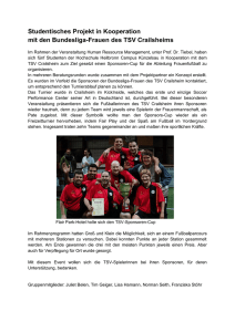 Studentisches Projekt in Kooperation mit den Bundesliga