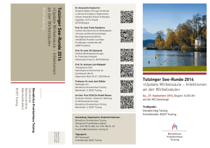 Tutzinger See-Runde 2014 »Update Wirbelsäule – Infektionen an