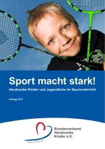 Sport macht stark! - Bundesverband Herzkranke Kinder eV