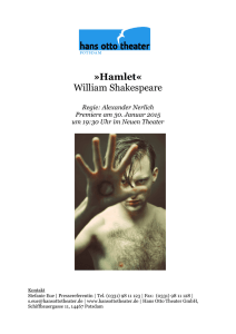 Hamlet« William Shakespeare