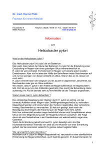Helicobacter pylori - Dr. med. Hanno Platz