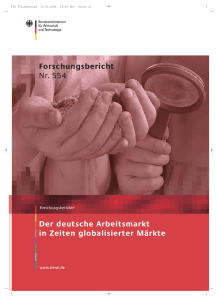 Der deutsche Arbeitsmarkt in Zeiten globalisierter Märkte
