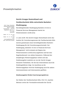 News Release - Zurich Versicherung