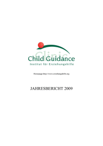 Jahresbericht 2009 - Institut für Erziehungshilfe