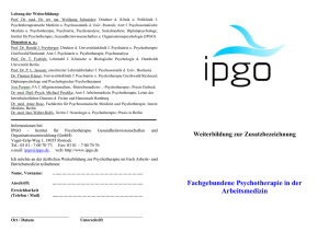 IPGO - Institut für Psychotherapie Gesundheitswissenschaften und