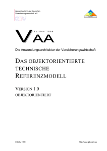 III. Die Systemarchitektur der VAA - GDV