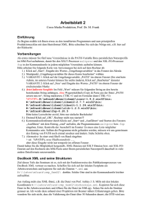 Arbeit mit DocBook XML (1)