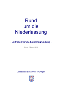 Inhaltsverzeichnis - Landestierärztekammer Thüringen