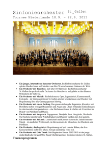 Sinfonieorchester St - Freundeskreis Sinfonieorchester St.Gallen