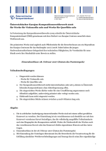 Einsendeschluss: 28. 02. 2007 - Österreichischer Komponistenbund