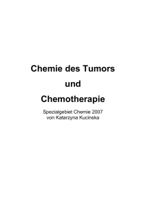 Chemie des Tumors und Chemotherapie
