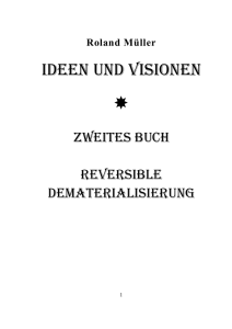 Roland Müller Ideen und Visionen Zweites Buch Reversible