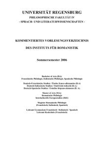 Fachschaft Romanistik - Universität Regensburg
