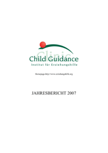 Jahresbericht 2007 - Institut für Erziehungshilfe