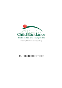 Jahresbericht 2003 - Institut für Erziehungshilfe