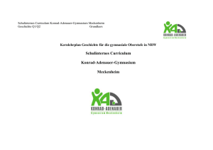 Kernlehrplan Qualifikationsphase GK - Konrad-Adenauer