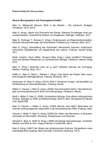 Publikationsliste (Giovanni Maio) - Institut für Ethik und Geschichte