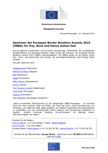 European Commission - EBBA, European Border Breakers Awards