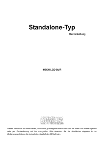 Standalone-Typ Kurzanleitung 4/8CH LCD