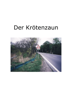 Der Krötenzaun - Tierheim Arzberg