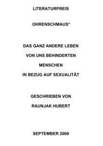 Hubert Raunjak - Literaturpreis Ohrenschmaus