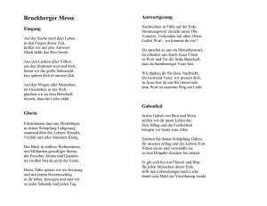 Texte der Pauliberg-Messe - rohe